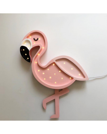 veilleuse en bois flamant rose