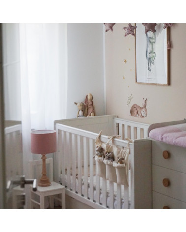 Lamps & Company lampe à poser - Abat-jour velours rose