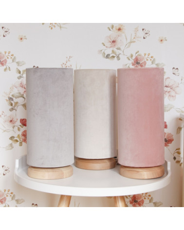 Lamps & Company lampe de chevet - Tube velours crème