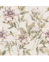 Echantillon papier peint pivoines - fond beige