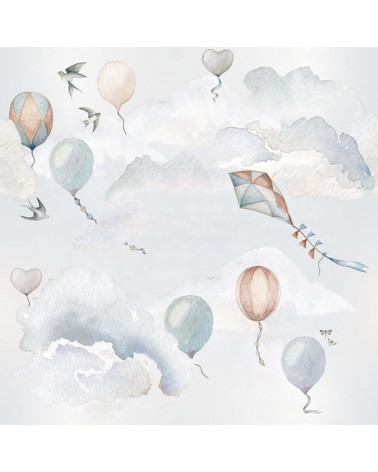 Echantillon papier peint - Voyage dans le ciel