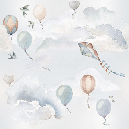 Echantillon papier peint - Voyage dans le ciel
