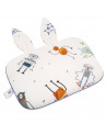 Oreiller plat pour bébé, motif robots