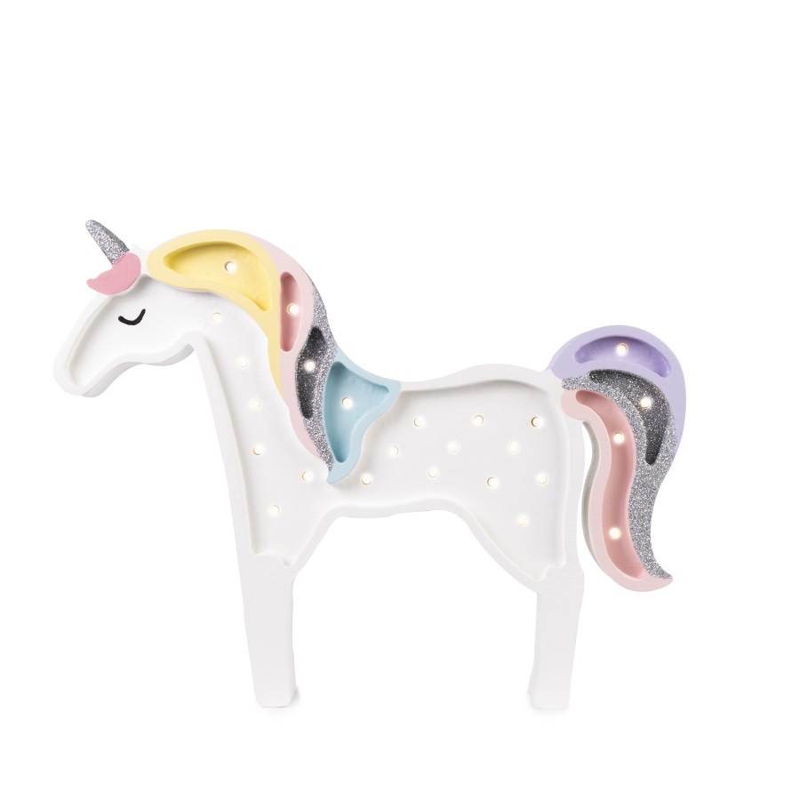 lampe veilleuse en bois licorne