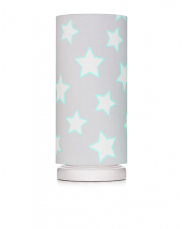 Lampe de chevet tube motif étoiles