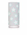 Lampe de chevet tube motif étoiles