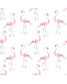 papier peint flamant rose