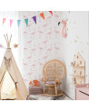 Papier peint flamant rose