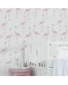 Papier peint flamant rose