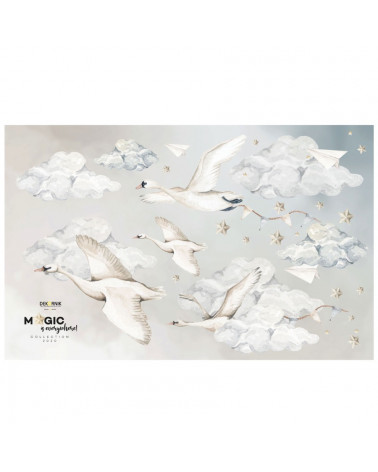 Sticker enfant cygnes