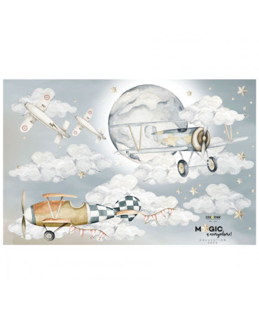 Sticker enfant avions
