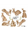 sticker enfant petits lapins