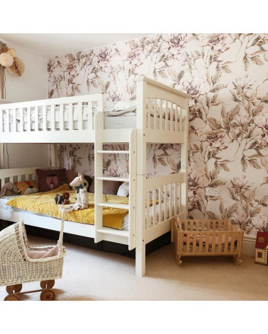 Papier peint Pivoines - fond beige