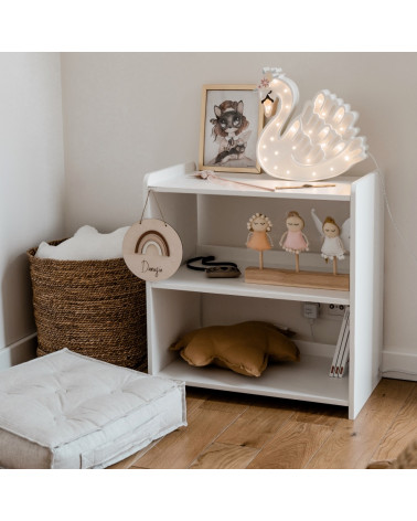 Lampe veilleuse en bois Cygne