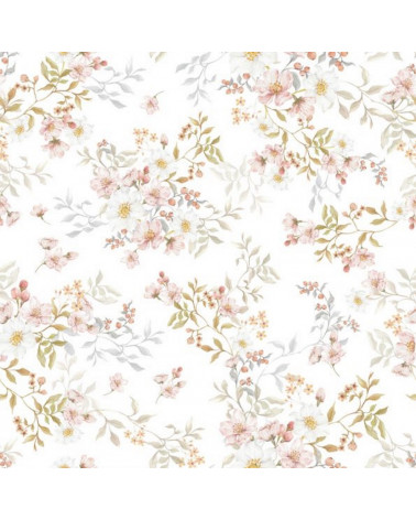 Échantillon de papier peint jardin pastel