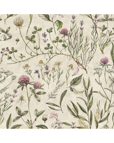 Echantillon papier peint - Jardin vintage