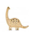 lampe veilleuse en bois naturel dinosaure