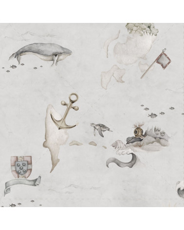 Papier peint  Carte aux trésors