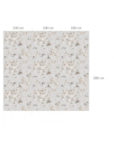 Papier peint  Carte aux trésors