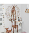 Grand sticker rond biche