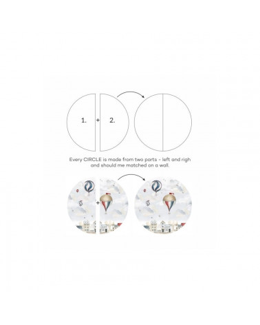 Grand sticker rond biche