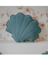 coussin en lin coquillage bleu marin