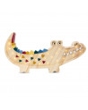lampe veilleuse en bois crocodile