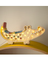 Lampe veilleuse en bois crocodile wood