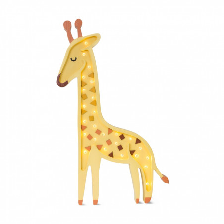 lampe en bois giraffe