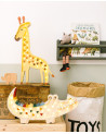 Lampe veilleuse en bois giraffe