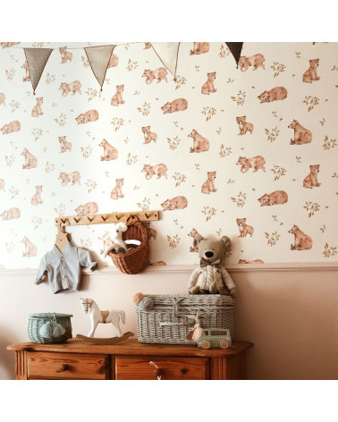 Papier peint enfant oursons