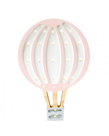 veilleuse montgolfière rose