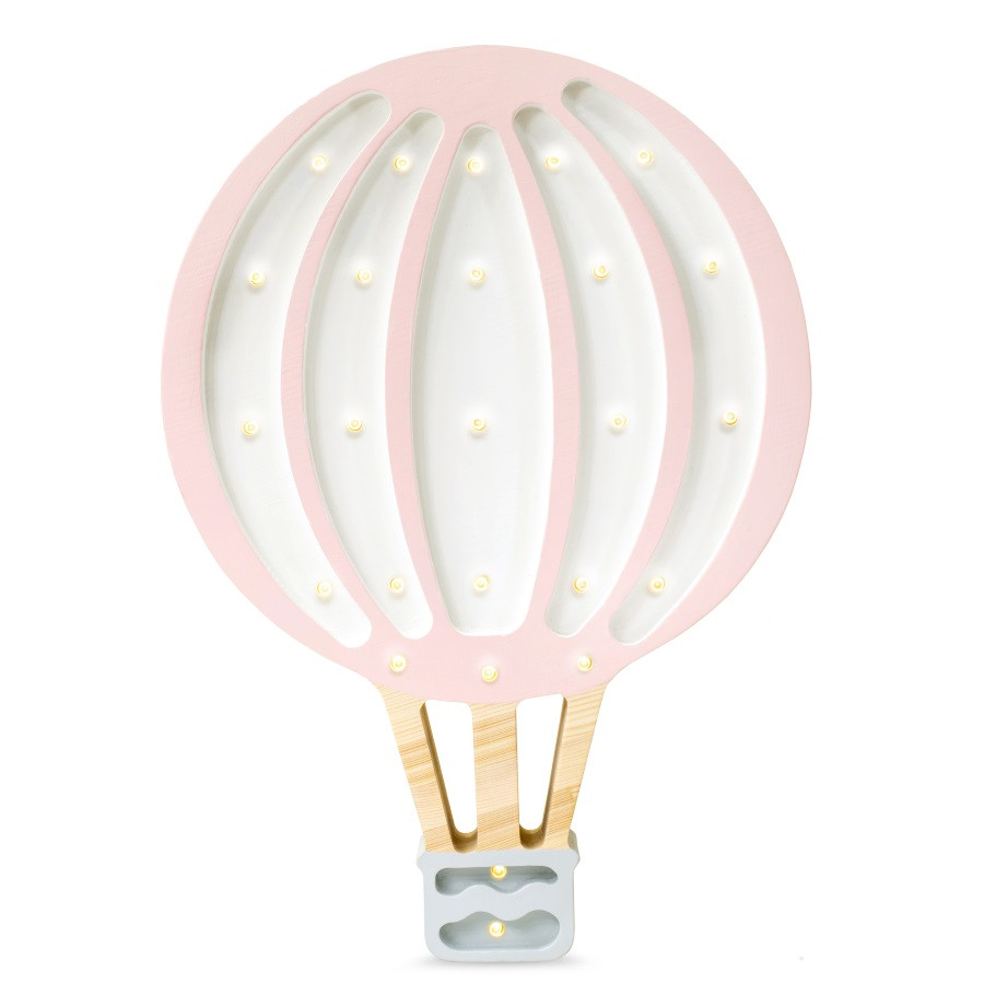 veilleuse montgolfière rose