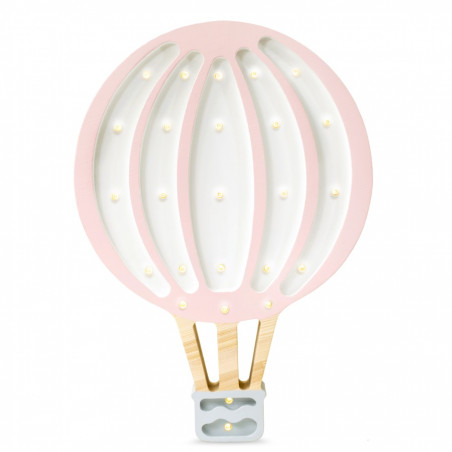veilleuse montgolfière rose