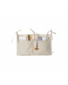Pochette de rangement en lin - beige