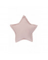 Coussin forme d'étoile en lin - rose