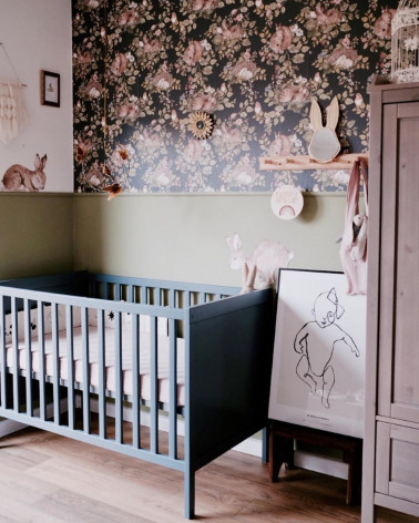 Papier peint La sieste des animaux (fond sombre)