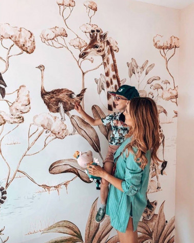 Papier peint Animaux de la savane