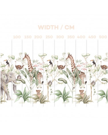 Papier peint Animaux de la savane
