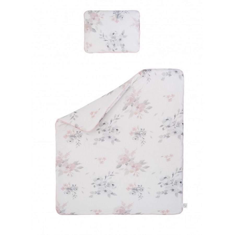 Parure de lit fleurs pastel