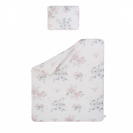 Parure de lit fleurs pastel