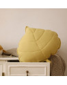 coussin feuille miel
