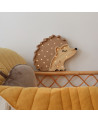 Lampe veilleuse en bois hérisson