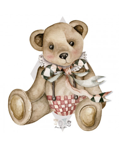 Sticker enfant Ourson Théodore