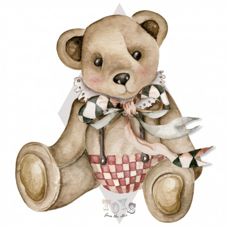Sticker enfant Ourson Théodore