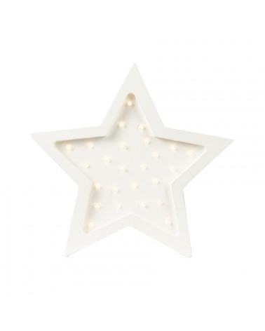 lampe veilleuse en bois étoile