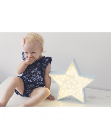 Lampe veilleuse en bois étoile