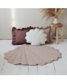 tapis de jeu coquillage rose poudré en lin