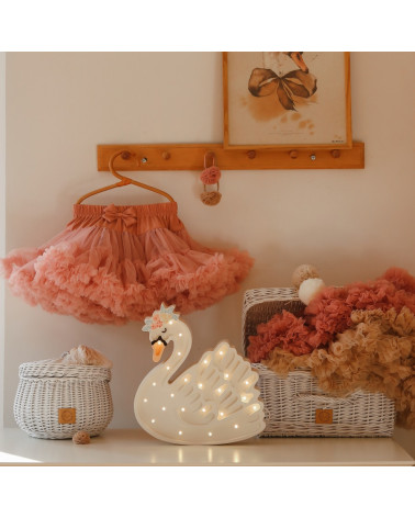 Lampe veilleuse en bois Cygne