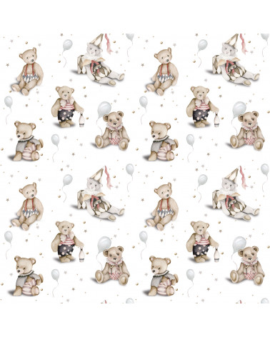 Papier peint  petits oursons Théodore